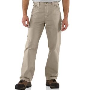 Mens Carhartt Loose Fit Khaki Utility Pants Size 36X30